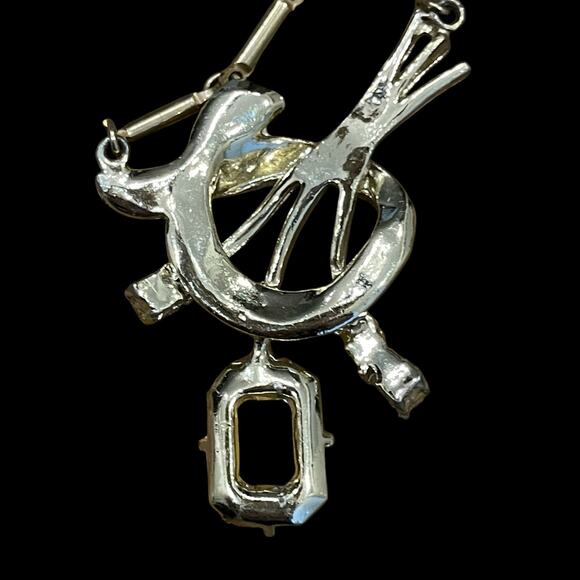 Rhinestone Recovery Lot Jewelry Findings & Crafting Vintage Lot Of 4 Necklaces - Picture 10 of 16